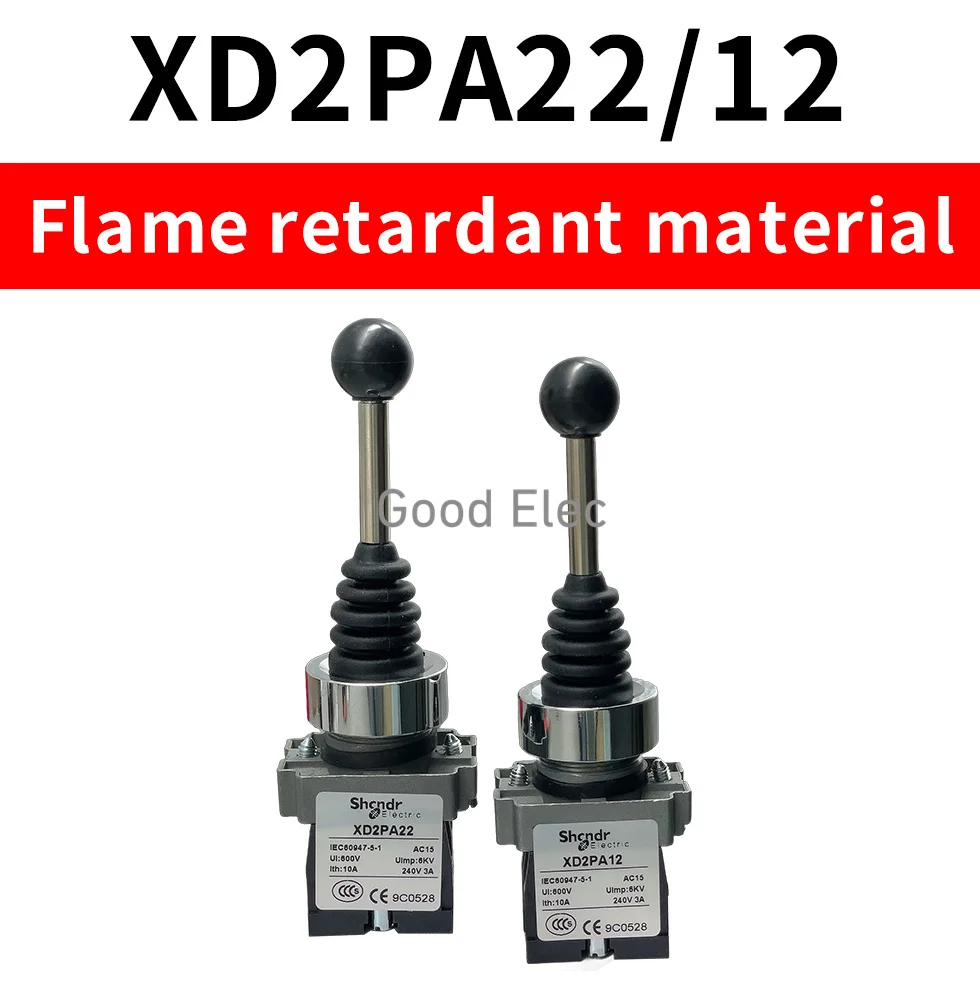 XD2PA12CR XD2PA22CR ositions Latching Maintained Wobble Stick Joystick Switch Two direction lock switch master switch rocker