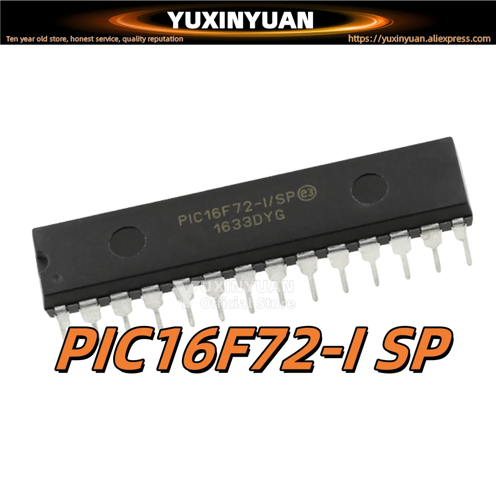 5PCS PIC16F72-I/SP 16F73 16F76 DIP28 the quality is fine Single-chip microcomputer microcontroller chip IC