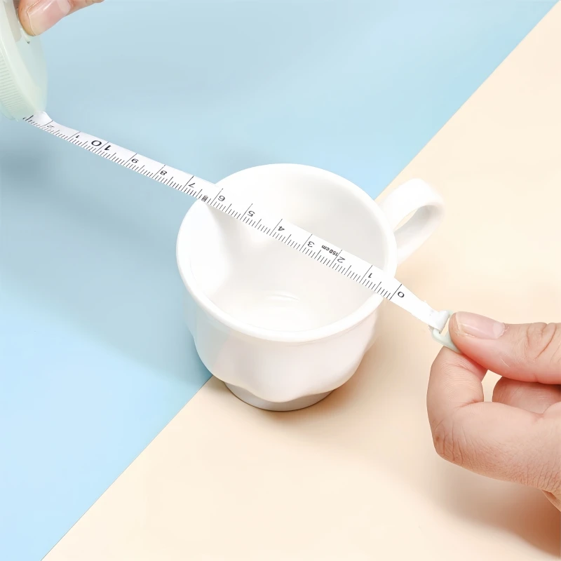 1 Stück 150cm Weiches Plastik-Maßband mit Doppelskala für Körper- und Näharbeiten, Flexibles Lineal für präzise Messungen, geeignet für DIY-Bastelarbeiten, Näharbeiten und Schneiderei. – Detail 4