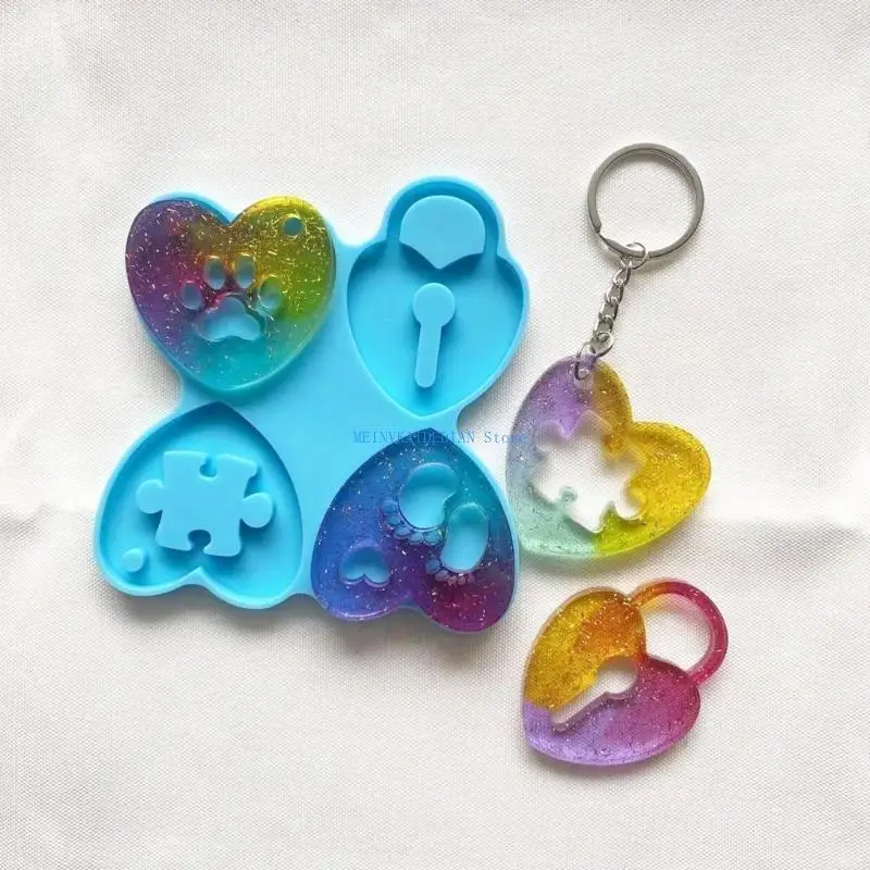 

C1FE Keyring Силиконовый плесень в форме брелок с изготовлением формы для энтузиастов DIY