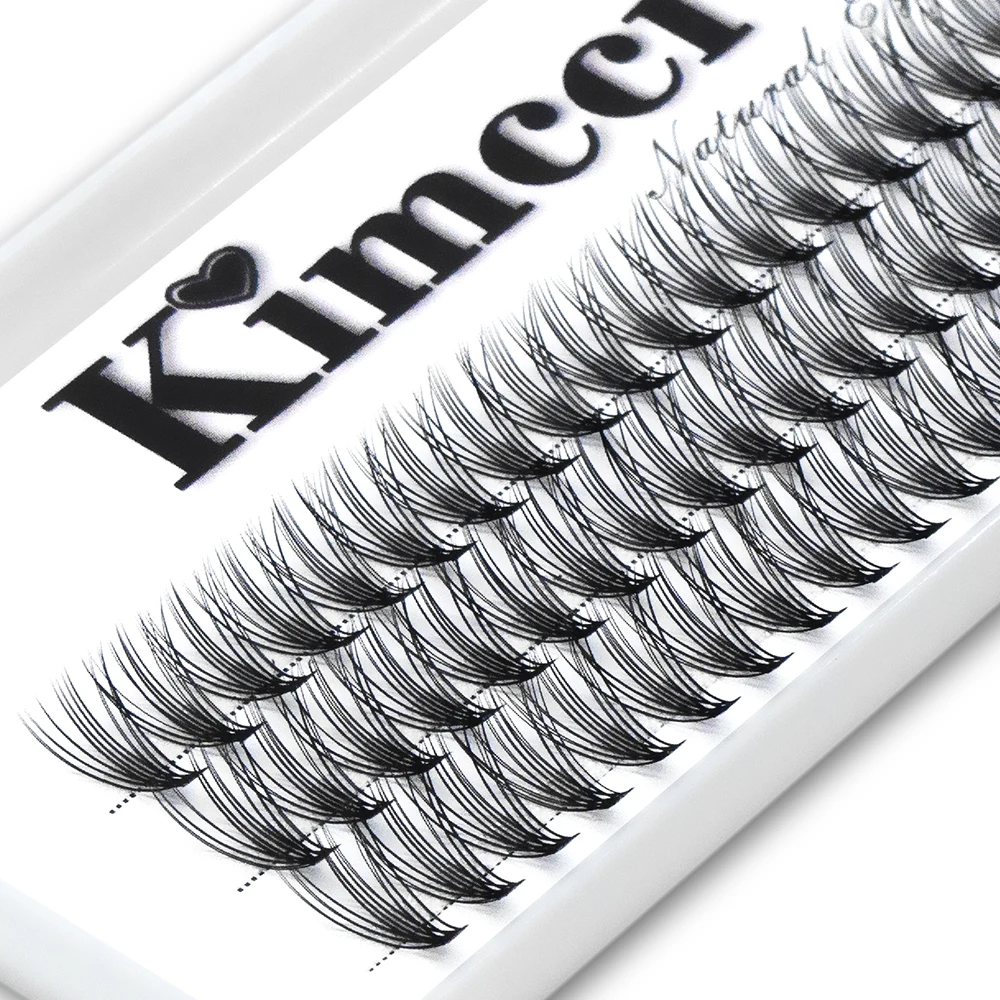 Kimcci 3D Russo Individuale Ciglia Estensione Visone Ciglia Professionisti Naturale 20P Ciglia Trucco Ciglia Finte Strumenti Cilia
