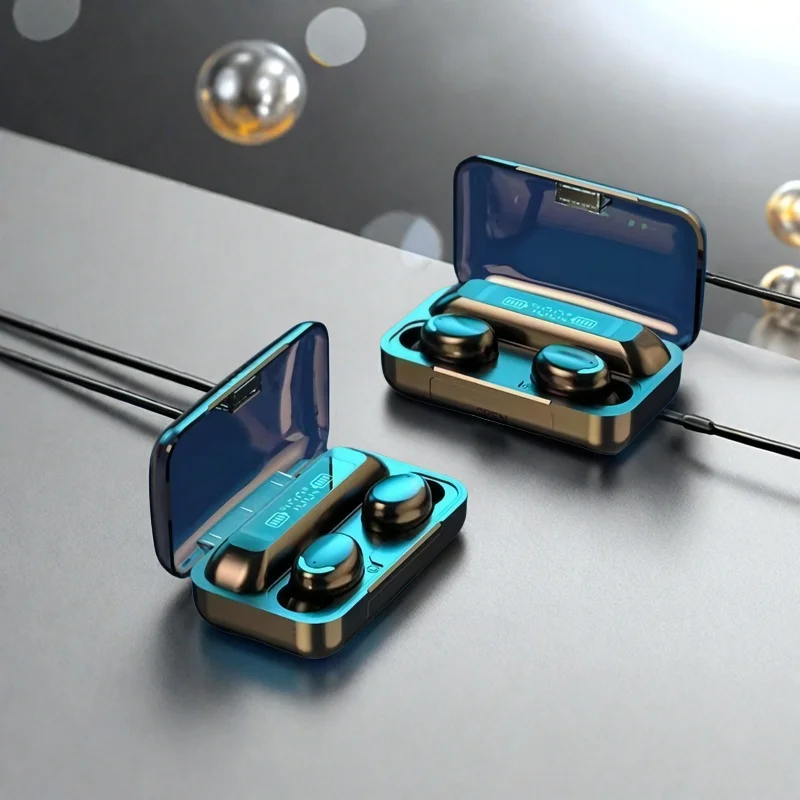 TWS سماعات بلوتوث 9D ستيريو عالية باس سماعات أذن رياضية Handfree التحكم باللمس Tws سماعات أذن لاسلكية مقاوم للماء #1