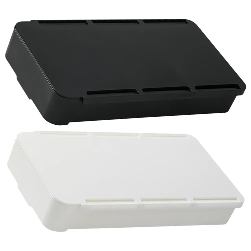 2 قطعة سعة كبيرة تحت مكتب درج تخزين منظم للقرطاسية والمجوهرات مكتب النوم دراسة مخفي مكتب درج الوركين