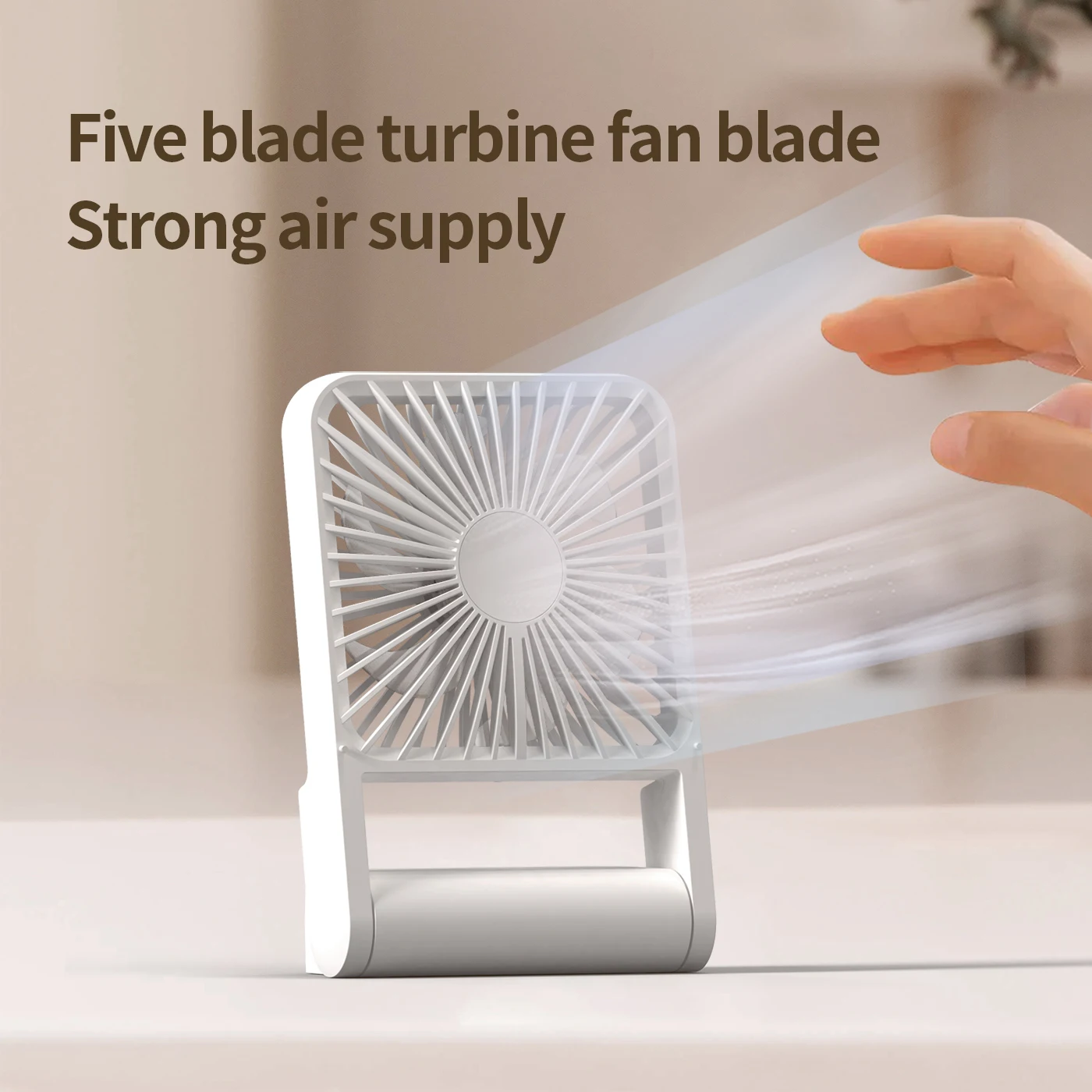 2024 New Unique Portable Rechargeable Fan 360 Degree Angle Adjust Wall And Table Fans Home USB Mini Desktop Charging Fans