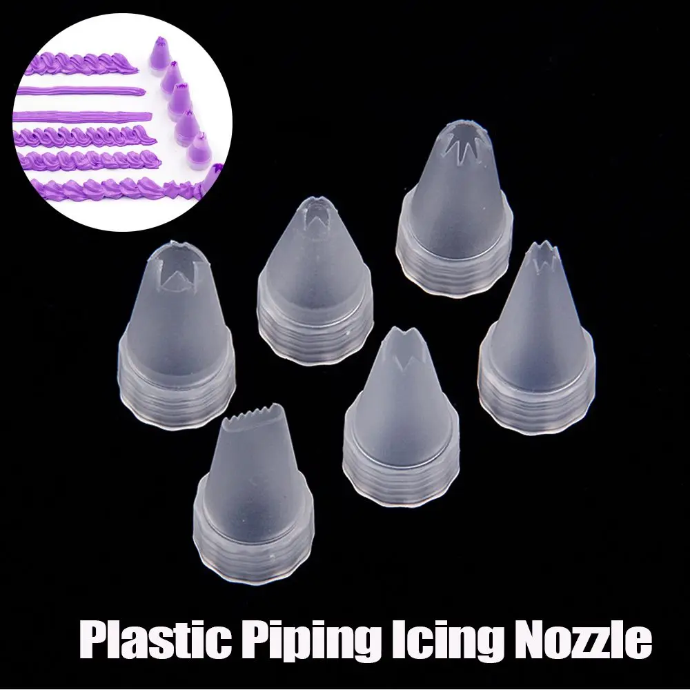 10Pcs Plastic Piping Icing Nozzle For Mobile Phone Case Accessories DIY Flower Nozzle Cake Decorating Cupcake Ice Cream Tool