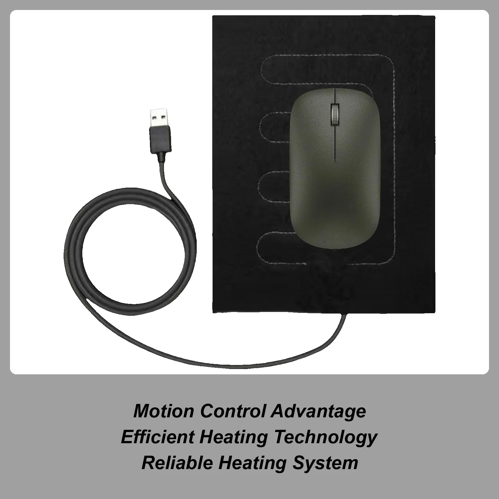 Heated Desk Pad 3-Level Electric Safe Overheat Protection Warmer Mat Heated Desk Mat Hand Warmer Non-Slip Heating Pad