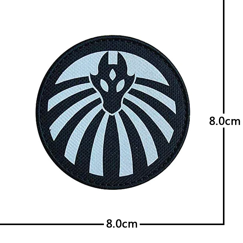 SCP Foundation Badge riflettente ricamo Hook and Loop Outdoor capitolo patch zaino militare borsa adesivi cappello Appliques