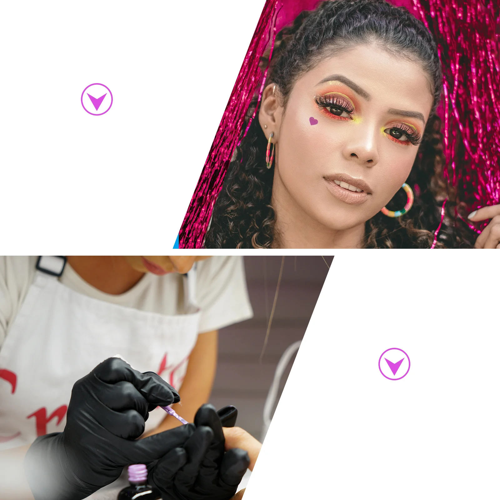 2 boîtes de paillettes en forme de cœur pour décoration de manucure, autocollants pour ongles en forme de cœur d'amour, fournitures artisanales, pièces de paillettes pour ongles