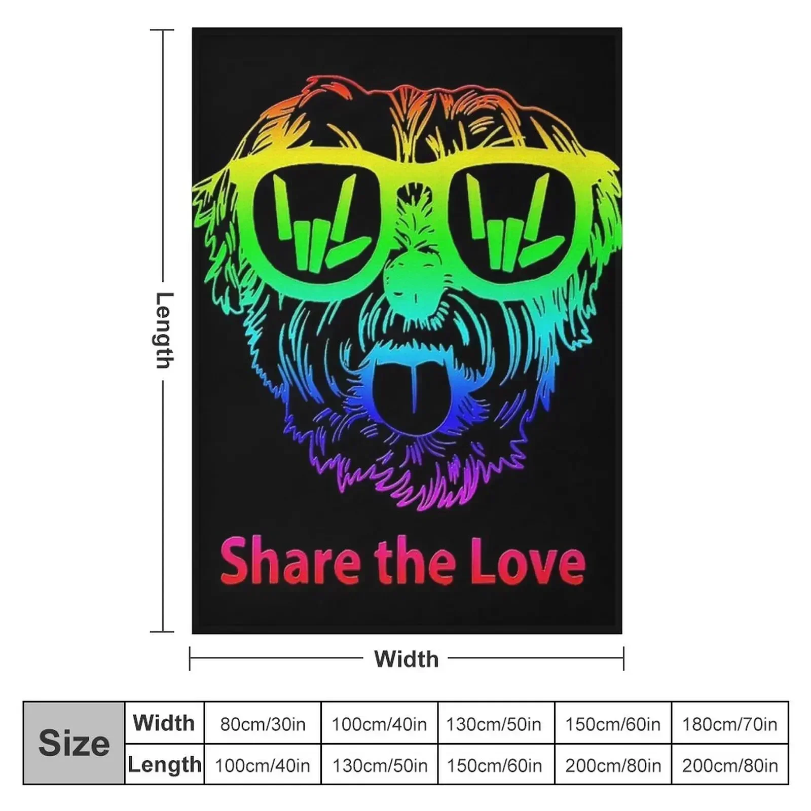 share the love shirt Throw Blanket couch cozy soft plush fuzzy picnic outdoor blanket