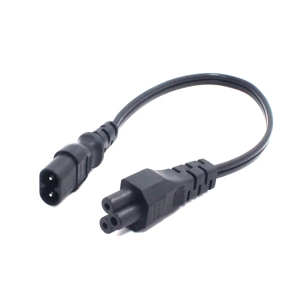 IEC 320 C5 to C8 Power Lead Cord, C8 Male to C5 Female IEC320 Extension Cord,  Convert C7 and C6 Adapter Connector Cable