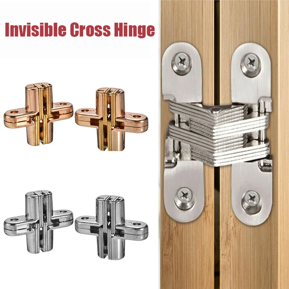 Invisible Folding Oncealed Heavy Duty Worktop Furniture Hardware Cross Hinge Door Hinge Hardware Tool