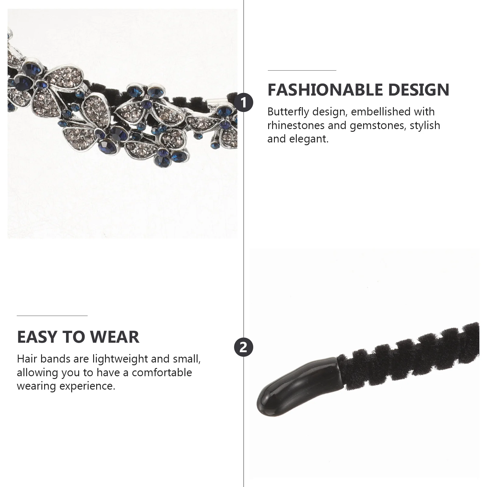 

Crystal Rhinestone Flower Hairband Elegant Head Hoop for Women Girls Wedding Prom Birthday Party Fashion Girl Headband