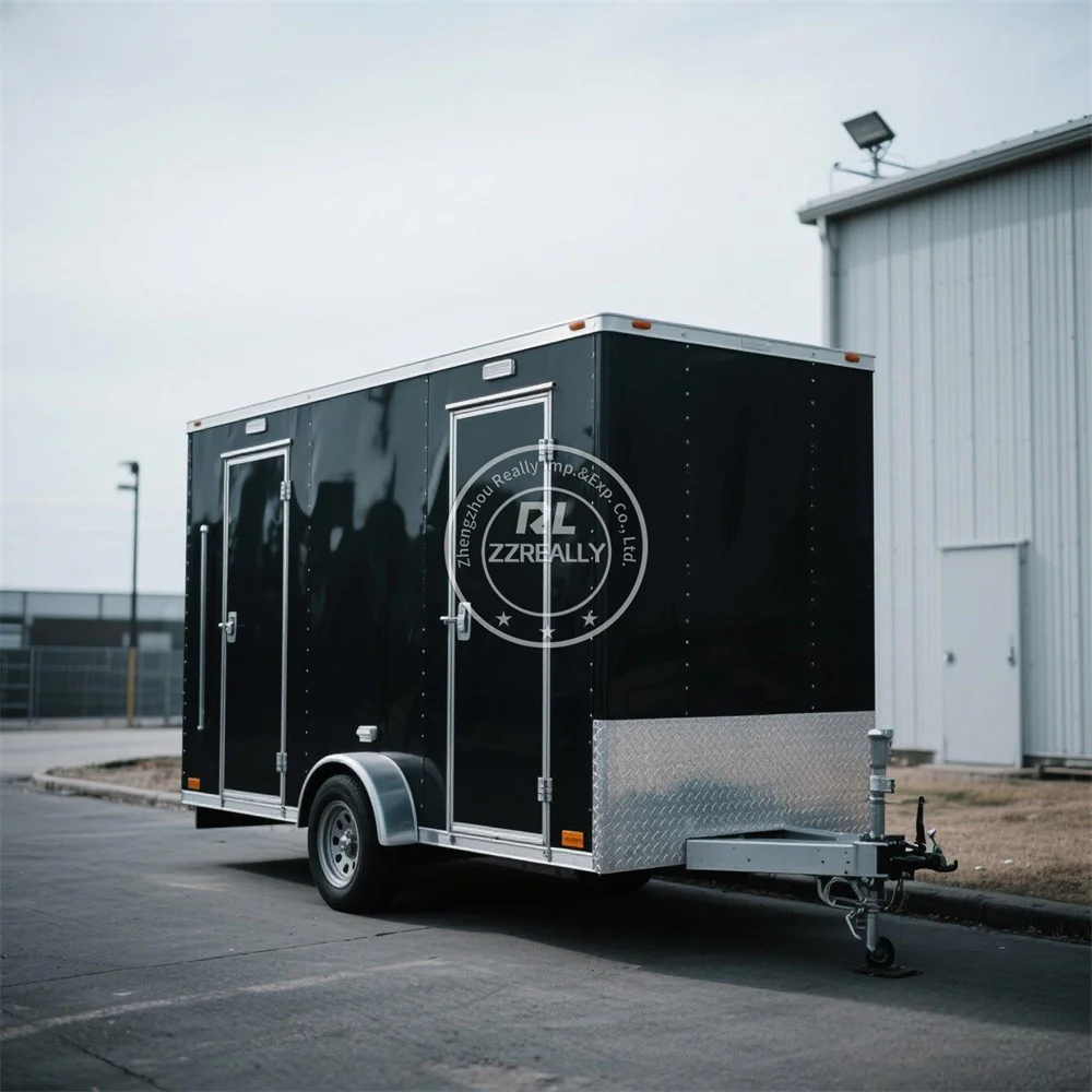 Multifunction Double Door Potty Trailer Portable Toilet Shower Room Outdoor Luxury Toilet Trailer Mobile Restroom Trailer