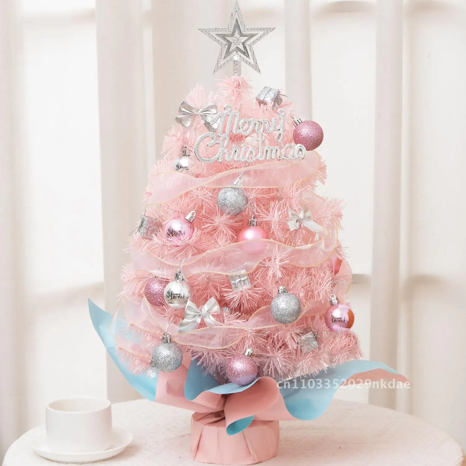 

Christmas Mini Christmas Tree Desktop Decorations Luminous Tree Decoration Craft Gifts