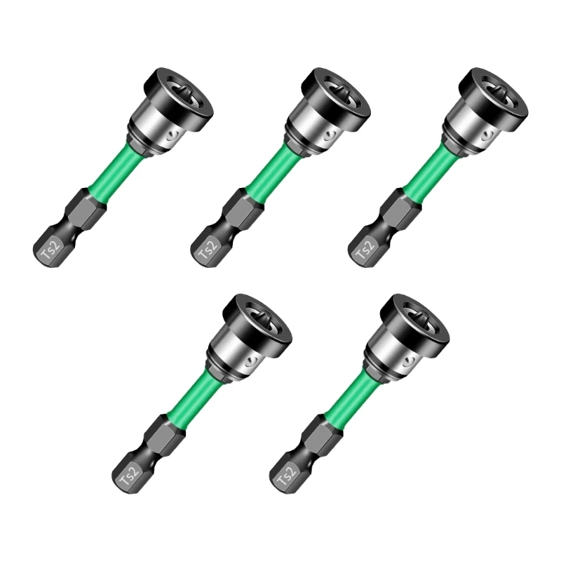 Juego puntas destornillador magnéticas para paneles yeso, vástago hexagonal PH2, 5 uds., envío directo