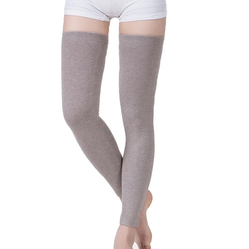 Woman Fleece Leg Warm Stocking Holder Seamless Wool Long Socks Knee Winter Protector Breathable Warmers Physical Keep Warm