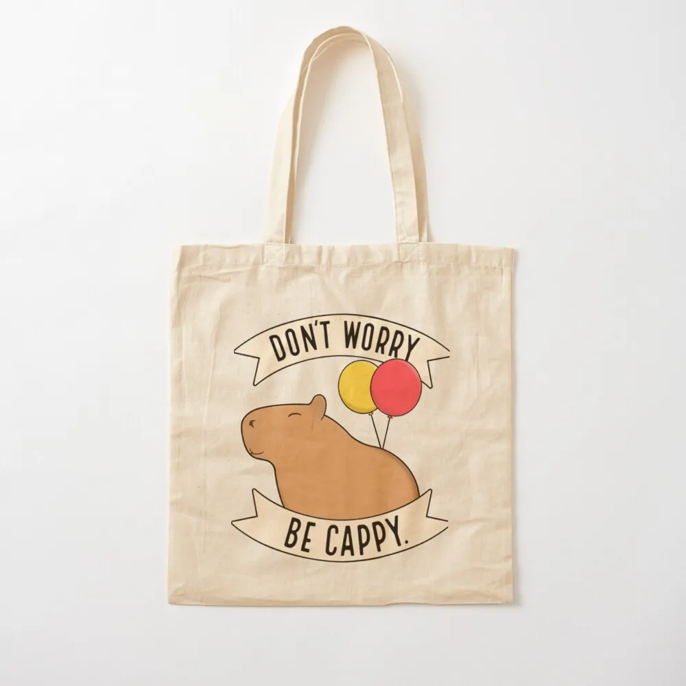 

Don_t Worry Be Cappy Tote Bag female bag hand bag