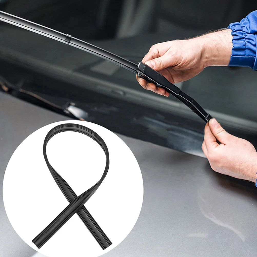 

10pcs Rain Frameless Blades Refills Rubber Windshield Wiper Replacement Durable All-Weather Snow View Easy Install