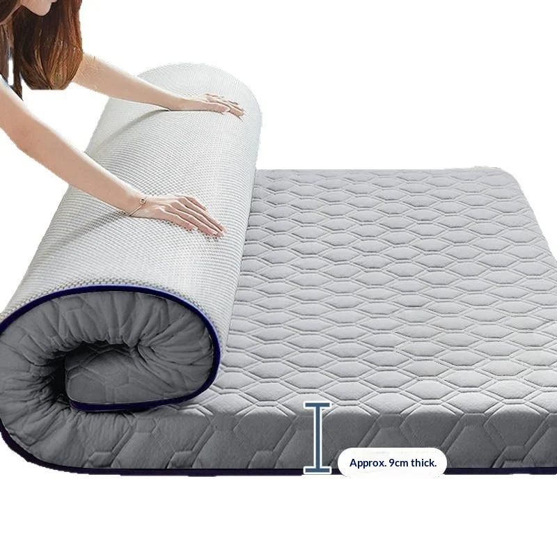Filler latex non-full latex Premium Latex Mattress Topper Thick Foldable Tatami Futon Mattress Pad Dorm Student Rental Home image 6