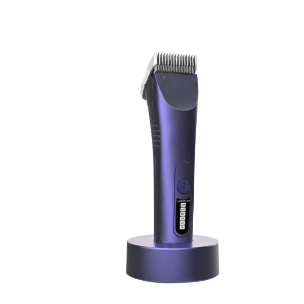 Cordless Rechargeable Pet Hair Fader Anti‑Lock Clipping Mechanism Dog Bath Grooming Tool for Pet Salon Household Use