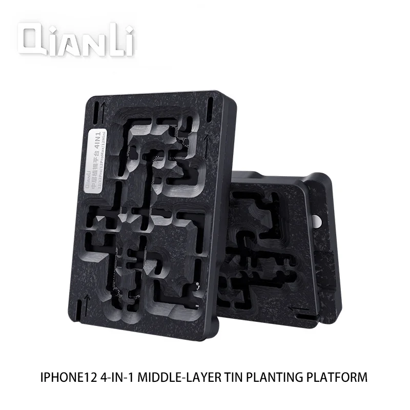 

Qianli Motherboard Middle Layer Board 3D BGA Reballing Stencil Plant Tin Platform For iPhone 12 12Pro Max 12Mini Repair Net