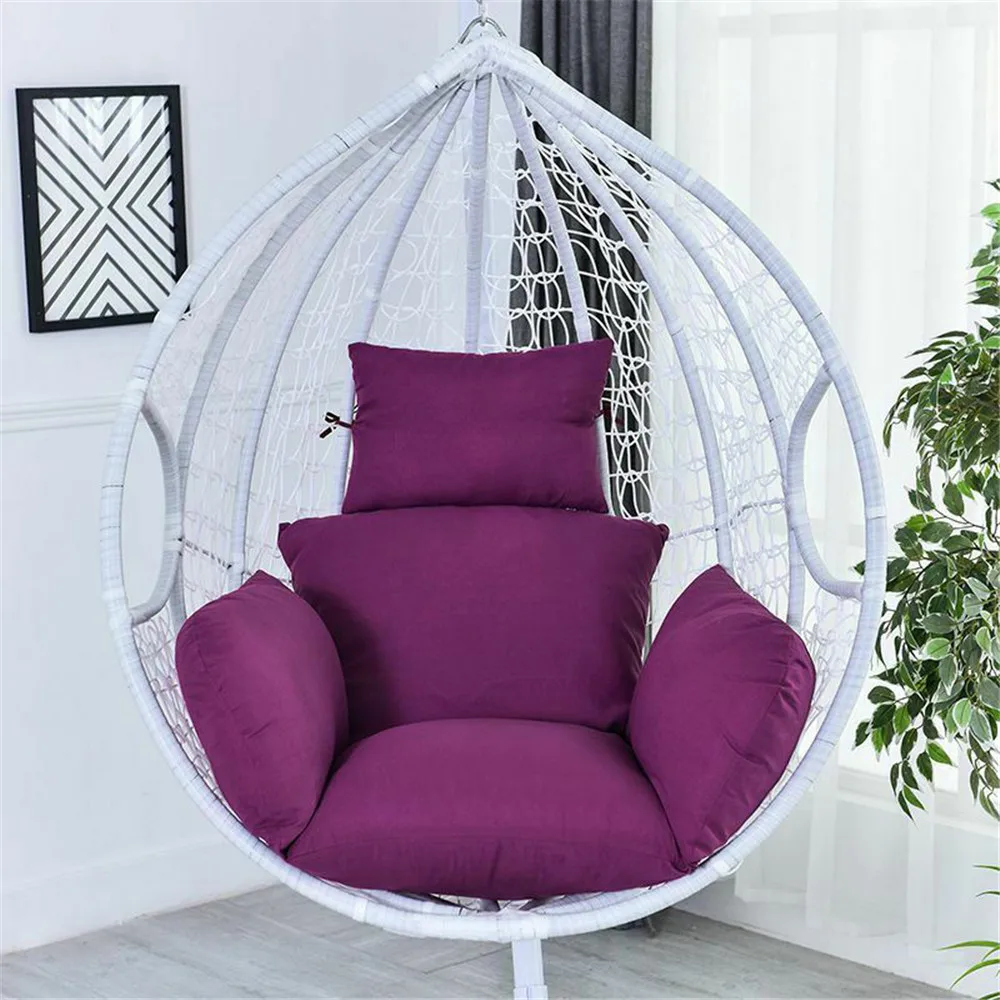 Swing Hanging Egg Rattan Chair Cushion Outdoor Garden Courtyard Hammock Cushion Porch Cushion Hanging Chair Waist Cushion