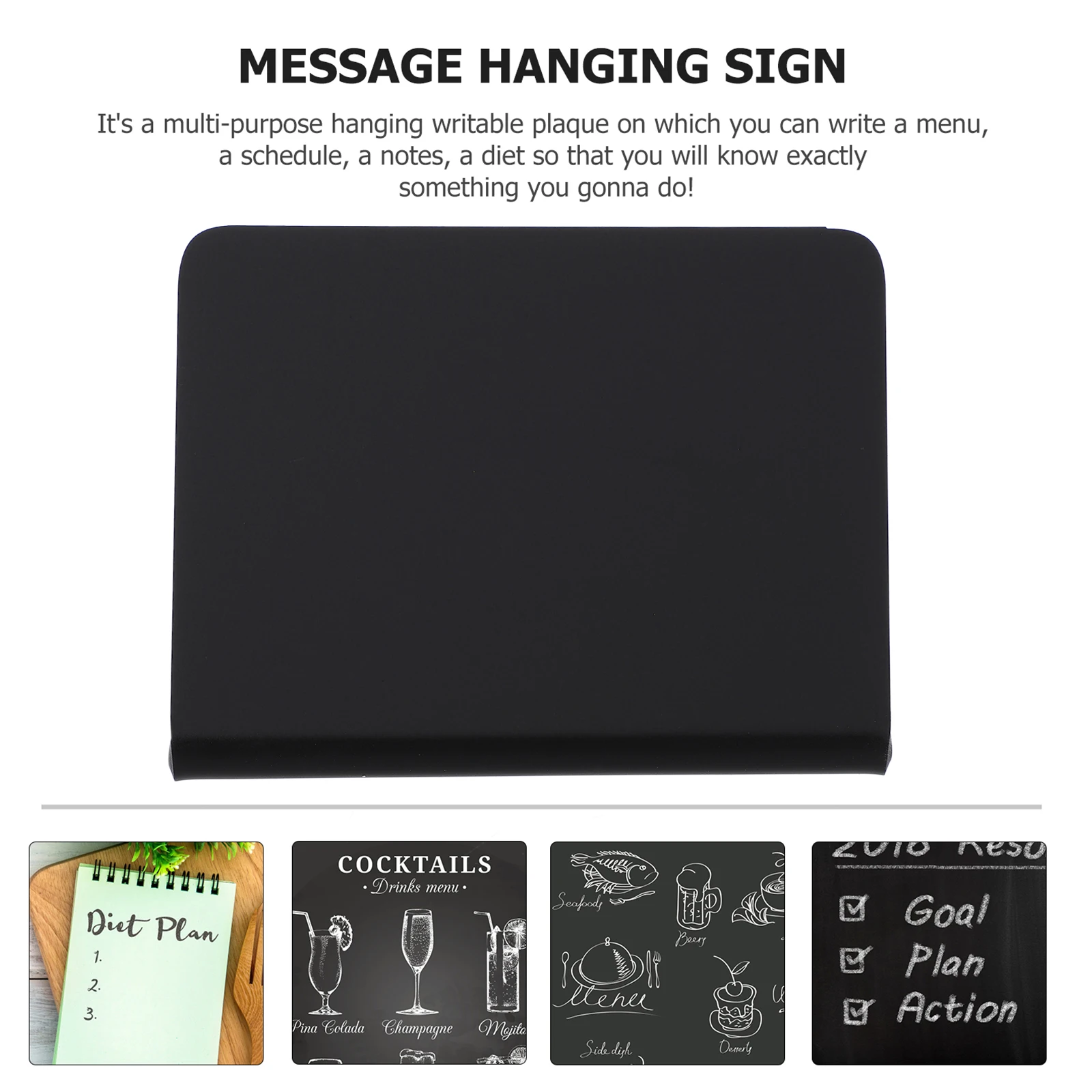 

6 Pcs Small Blackboard Logo Chalk for Wedding Signs Desktop Little Chalkboard Message Acrylic Weddings Mini Chalkboards