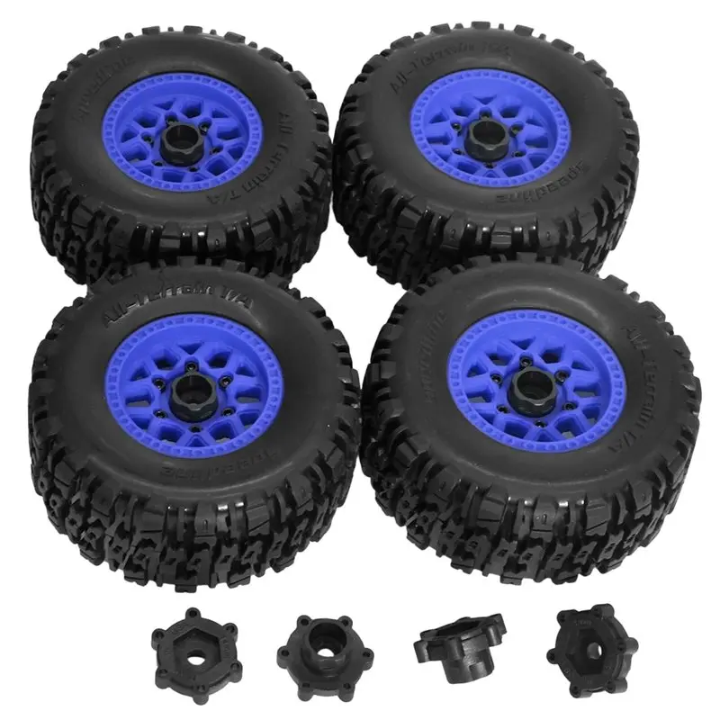 

AS95-For TRX HSP Tamiya HPI Off-Road Vehicle Replacement RC Car Tires 110Mm Rubber Tyre 4Pcs For 12MM