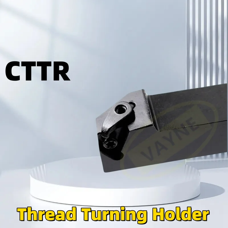 1PCS CTTR 1616H16/2020K16/2525M22/2020K22 Lathe Thread Tool  Installed External Thread Turning Holder