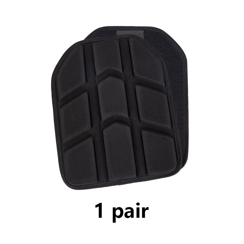 Taktische Westen mit integrierter, verdickter Polsterung, EVA-Pads, gefütterte, atmungsaktive Rückplatten, 1 Paar