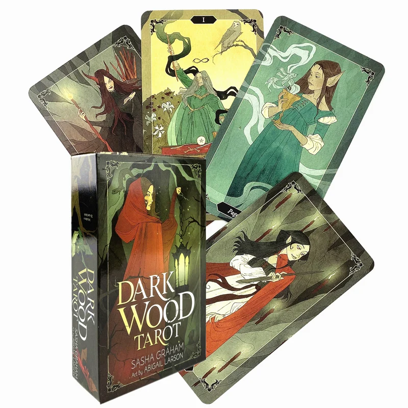 Dark Wood Tarot Family Gathering Chess Card Game Fortune Telling Divination Oracle Cards Leisure Table Game