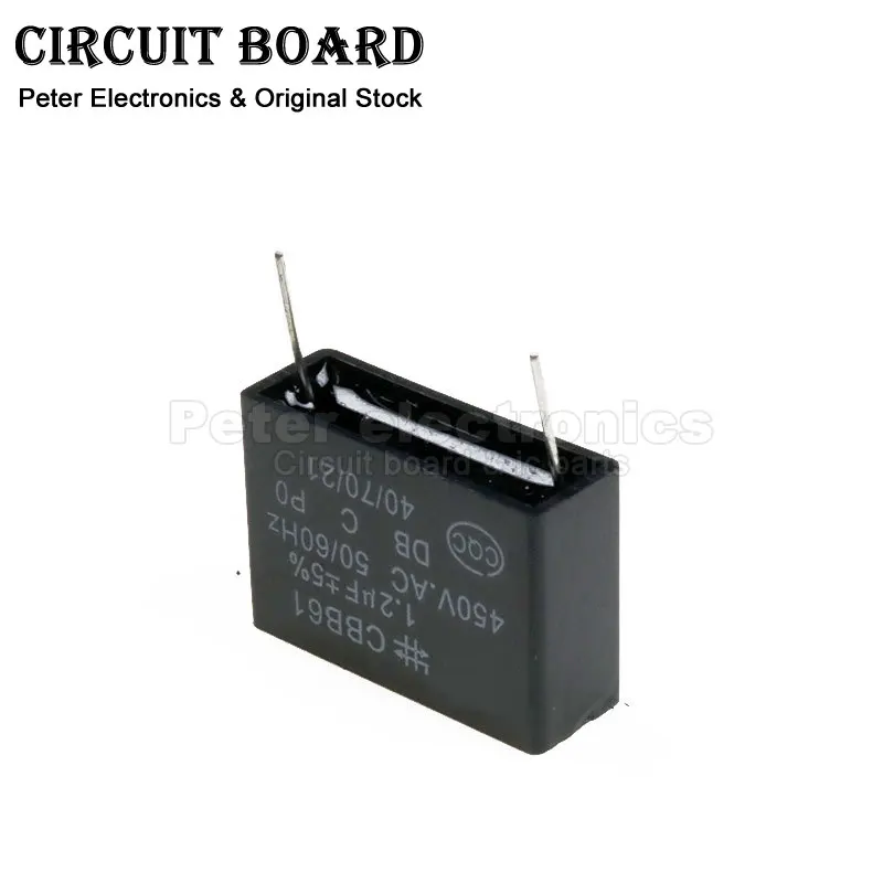 (1pcs) CBB61 450V Capacitor DIP 2Pin 1UF 1.2UF 1.5UF 1.8UF 2UF 2.5UF 3UF 3.5UF 4UF 4.5UF 5UF 6UF 10UF