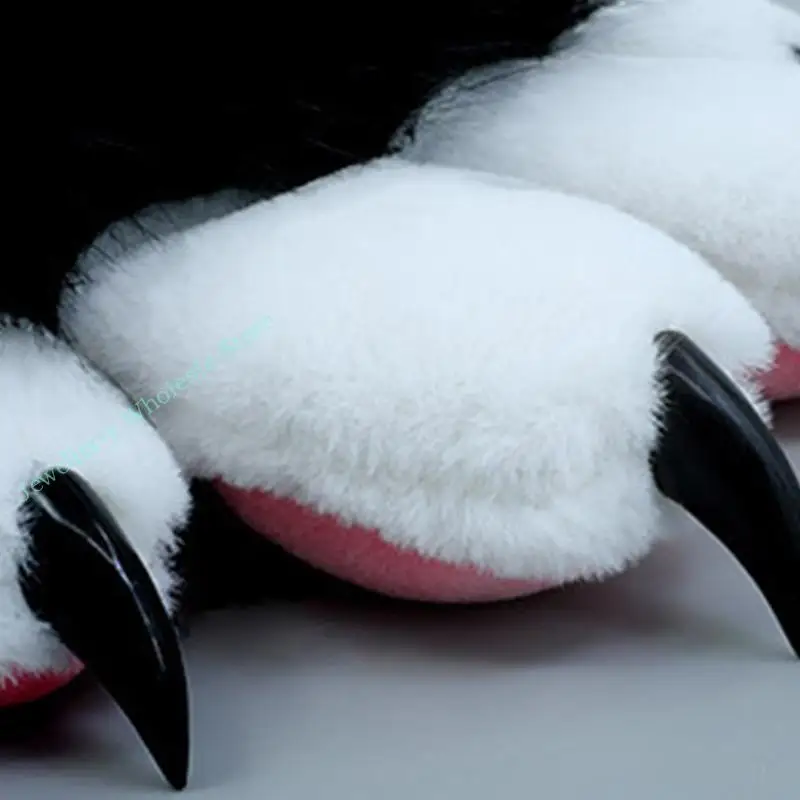 R7UF Unisex Carnival Gloves Vividly Plush Mitten Outdoor Gloves for Children