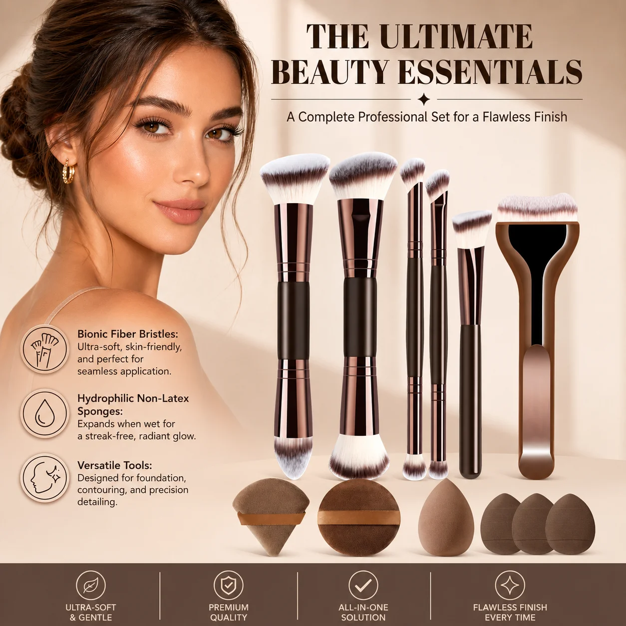 12-Piece Makeup Brush Set With - đánh giá và giá Group Head Brush