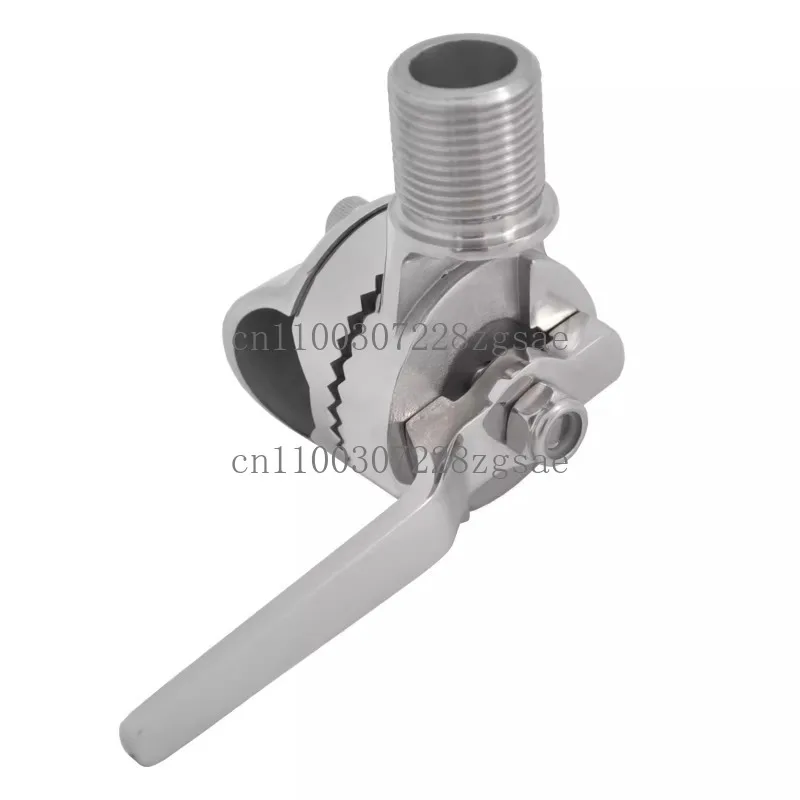 

316 Pipe Clamp Antenna Base 1 inch Threaded Marine Satellite Antenna Base Ship Yacht Five Accessories