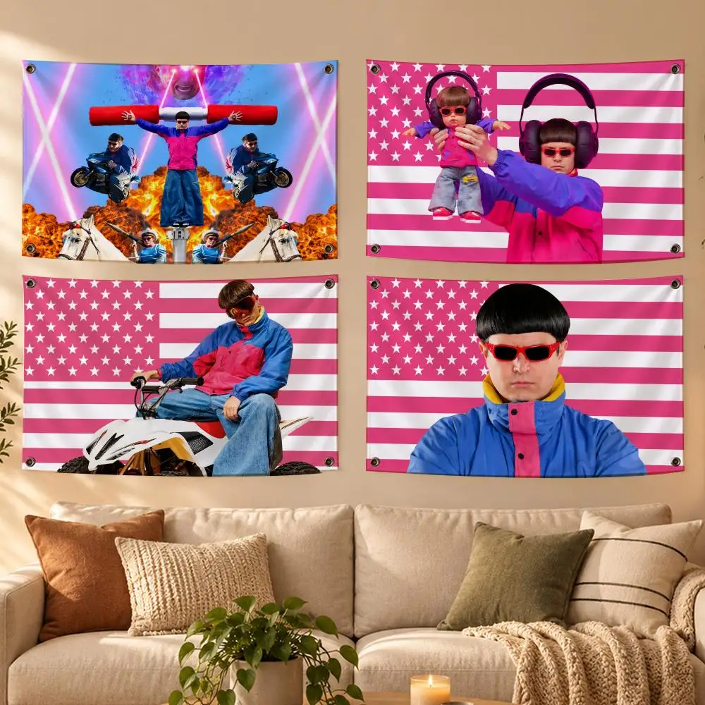 Singer Oliver T-Tree Flags Soft Skin-friendly Durable Tapestry Outdoor Party Home Living Room Bedroom Decoration