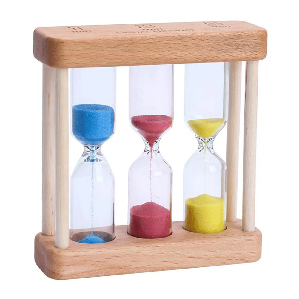 

30 Minutes Black Frame Sandglass Blue Sand Timer For Yoga Mask Tracking Decorative Desk Home Office Learning Sand Clock
