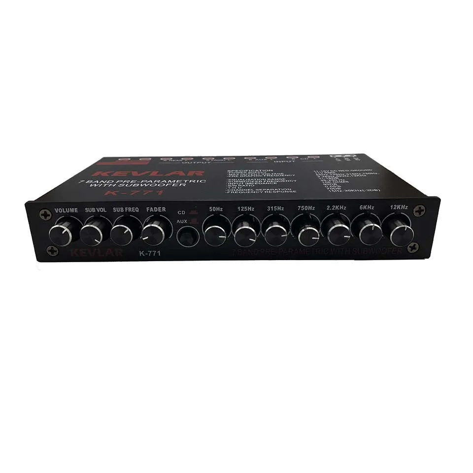 Nvarcher 7 Segment Equalizer Auto Audio Eq Tuning Crossover Versterker Dc 12V