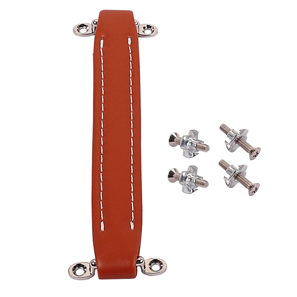 

Vintage Style Guitar Amplifier Amp Speaker Handle Strap Durable Lightweight Easy Carry Use Light Brown