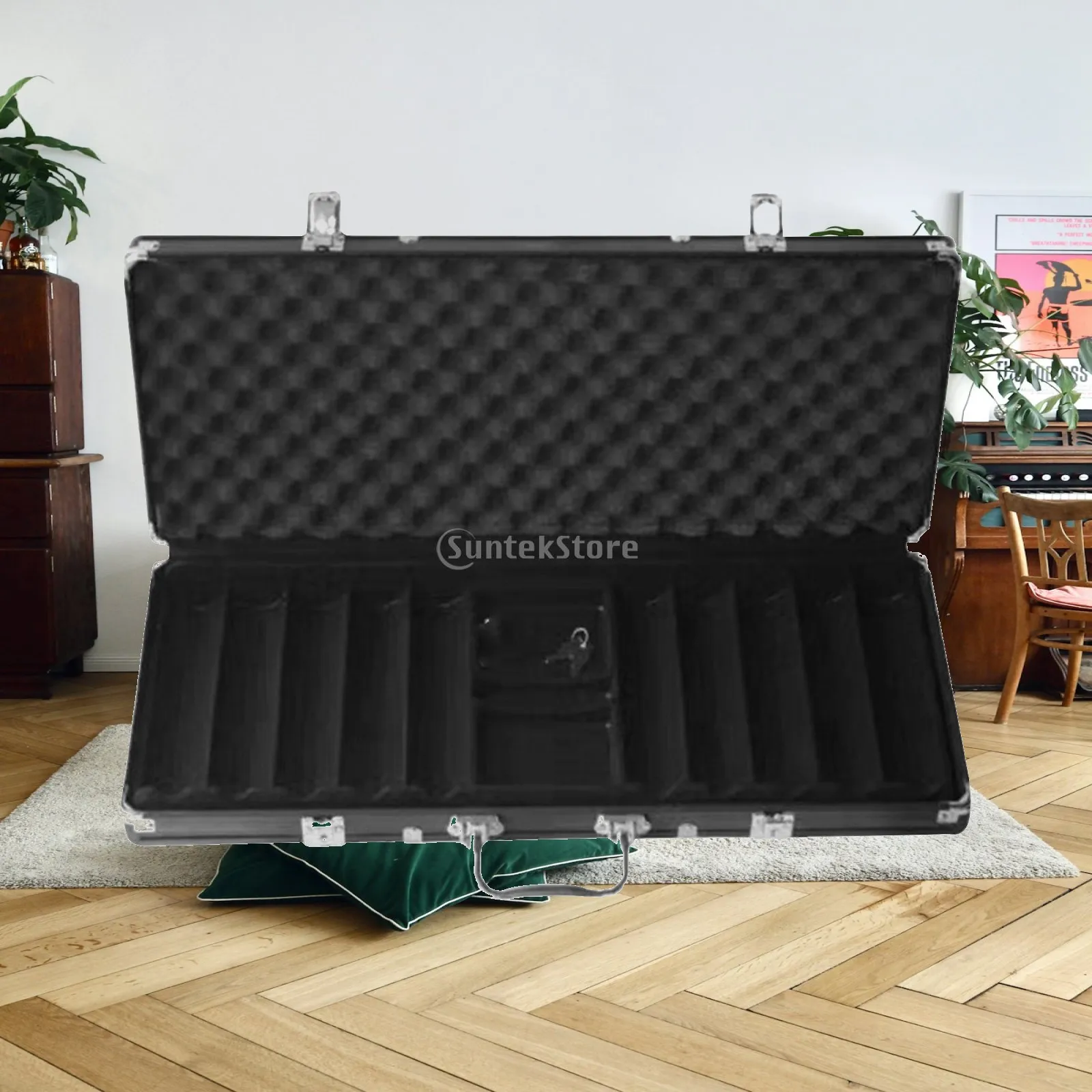 Portable Game Chip Holder for 500 Adults with Carrying Case Travel Bag Organizer Container Divided Compartments for Family