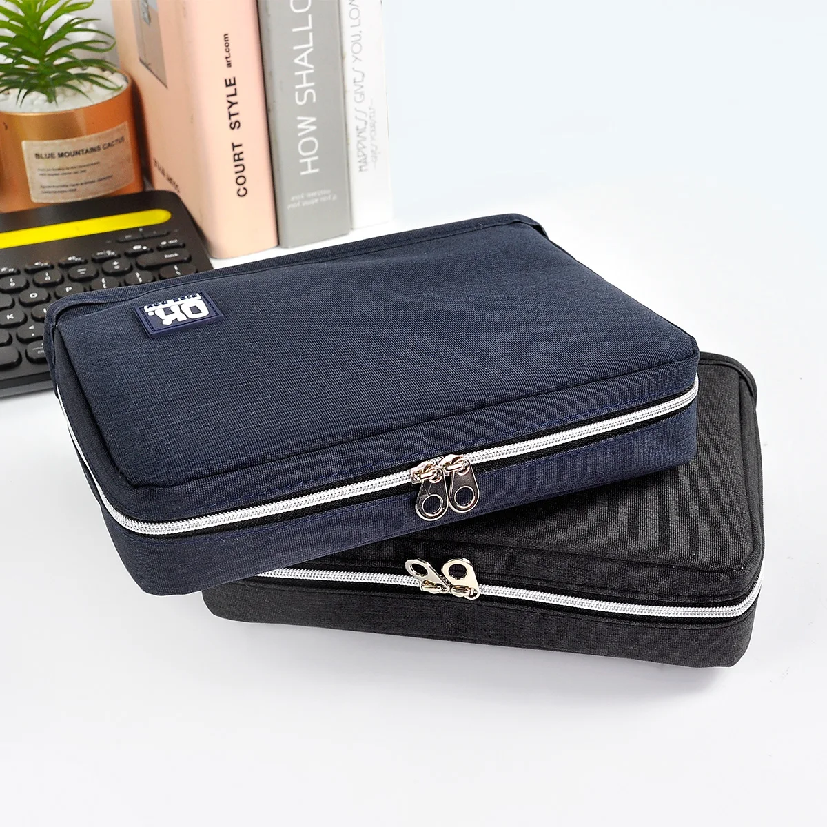 

High-value, large-capacity boys, foldable pencil case, stationery box, standing 6-layer storage, suitable for multi-functional