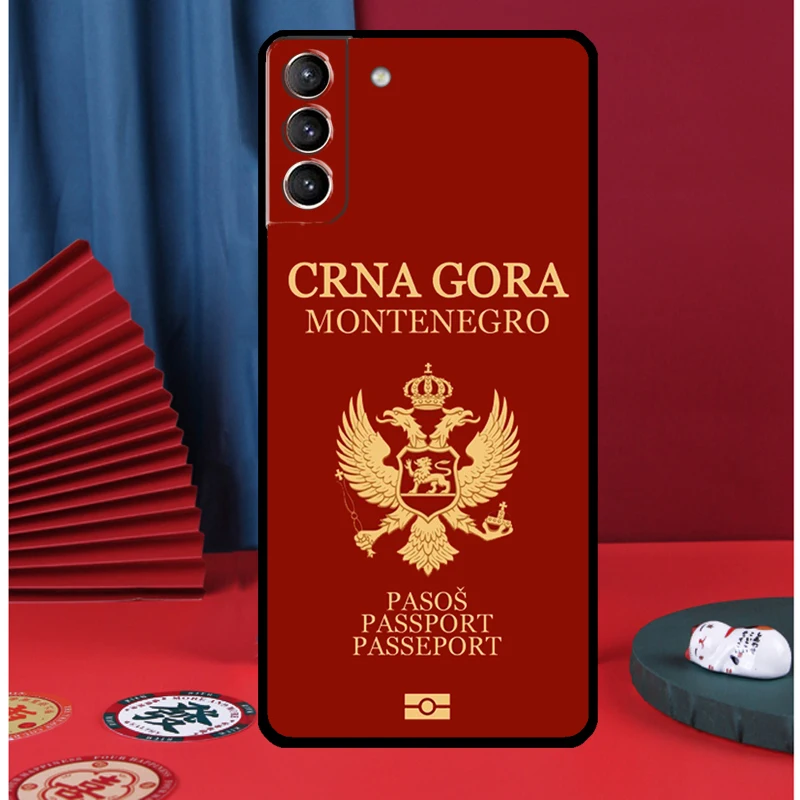 Montenegro Flag Case For Samsung Galaxy S22 S23 Ultra S21 S20 FE S9 S10 S22 S23 Plus Note 10 Note 20 Ultra Cover