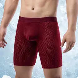 Comfortabele herenslips Heren zomersportondergoed Hoge elasticiteit Ijszijden slipje voor sneldrogend Slim Fit Lange shorts Sexy