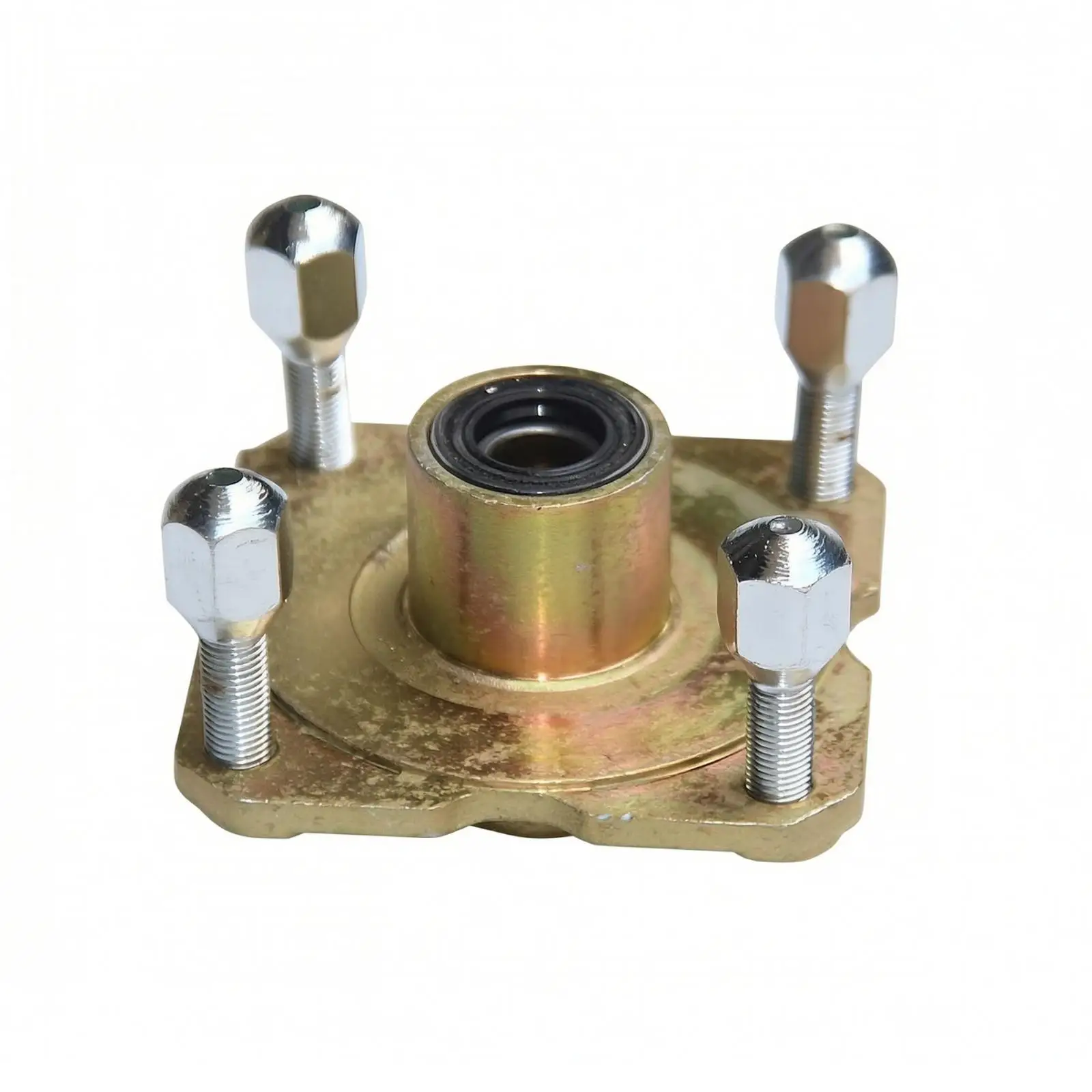 4 Hole Flange Hub for Go Kart Axle with Built in Bearing Seat for Beach Cart Replacement Parts