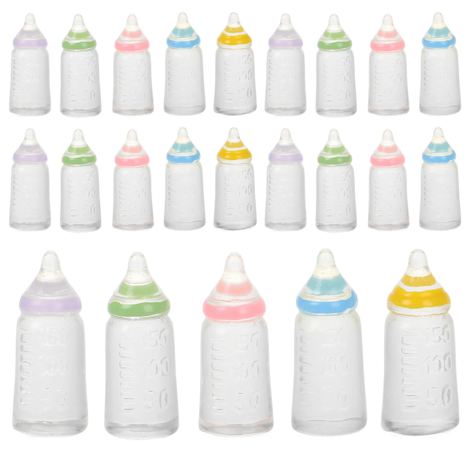 

30 Pcs DIY Baby Bottles Bag Fillers Mini Decor Kids Toys Shower Decoration for Miniature Feeding Ornament Party Supplies