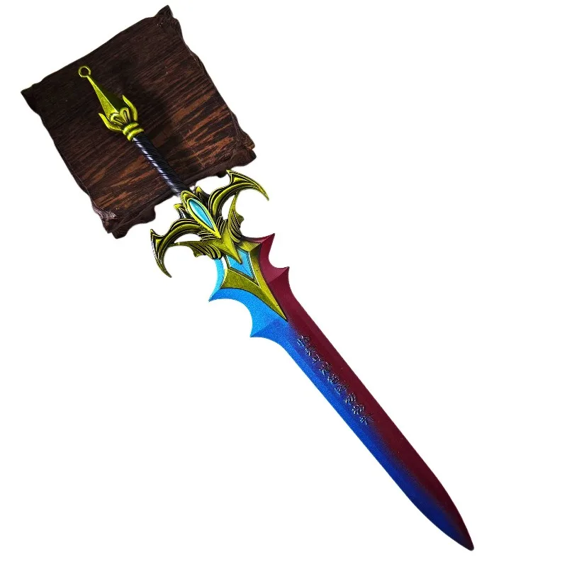 30 ซม./11.8 นิ้วการสร้างเทพเจ้า 12 ดาบอุปกรณ์ต่อพ่วงจูเซี่ยนดาบโลหะผสมอาวุธของเล่นเครื่องประดับเดสก์ท็อปคอลเลกชัน