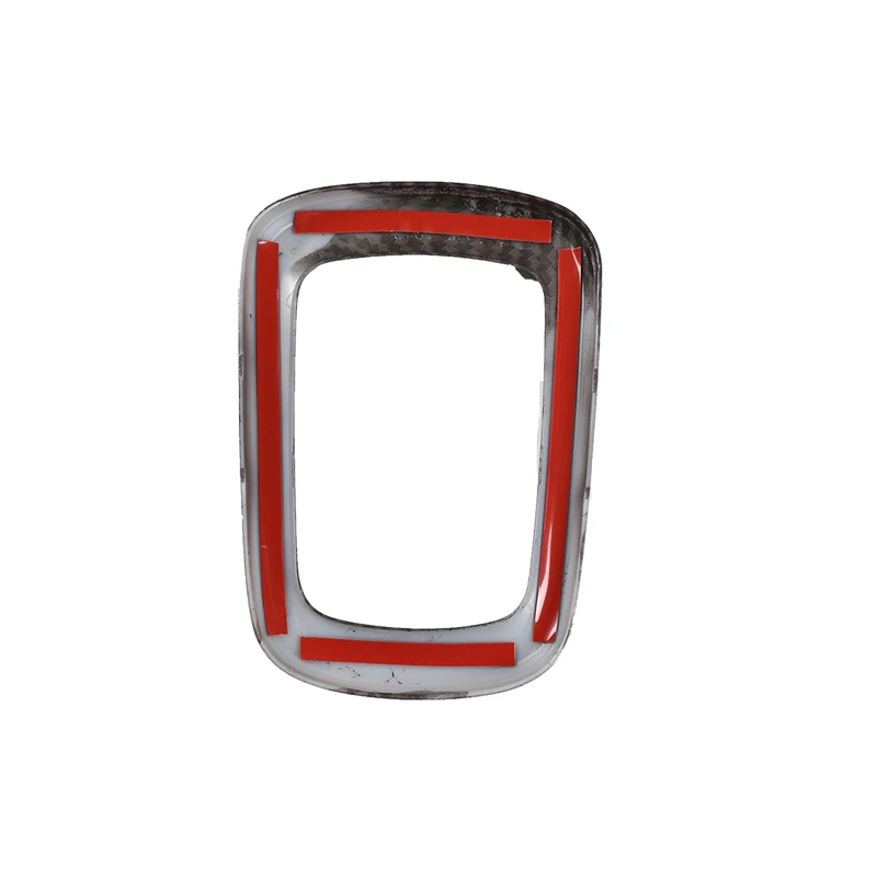 ABS Carbon Fiber Style Car Center Console Gear Shift Frame Cover Trim Sticker For Toyota Hilux 2015-2022 Interior Accessories