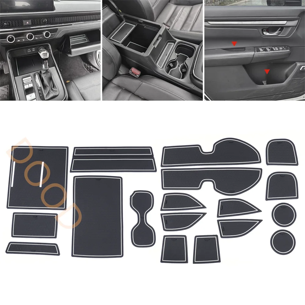 

Pop Interior Mouldings For Honda CRV2023 2024 2025 Interior PVC Cups Mats Cover Auto Accessories