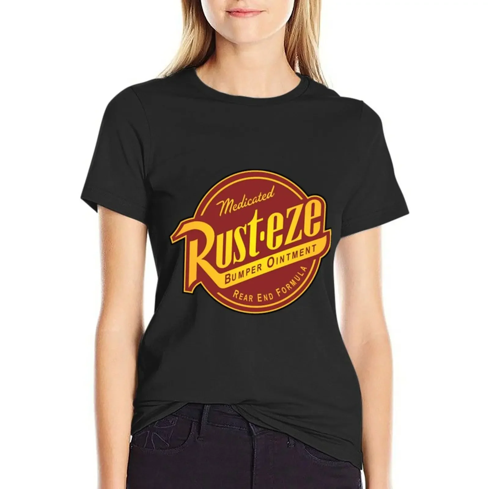 

Rust-eze (Cars) T-Shirt blacks heavyweights customs design your own workout shirts for Women loose fit