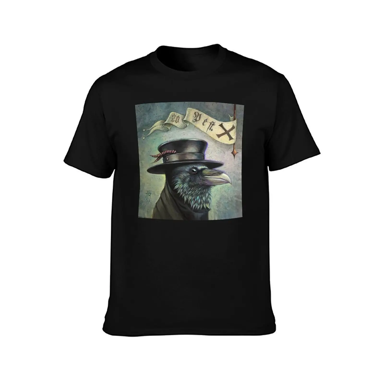 Plague Doctor Raven T-Shirt Fitness Training Breathable Tee T-Shirt